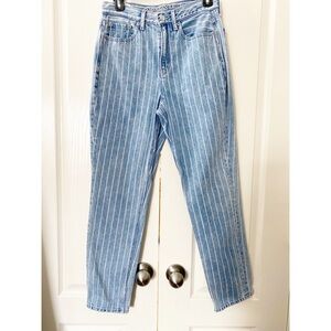 American Eagle Outfitters Mom Jeans size 2 striped